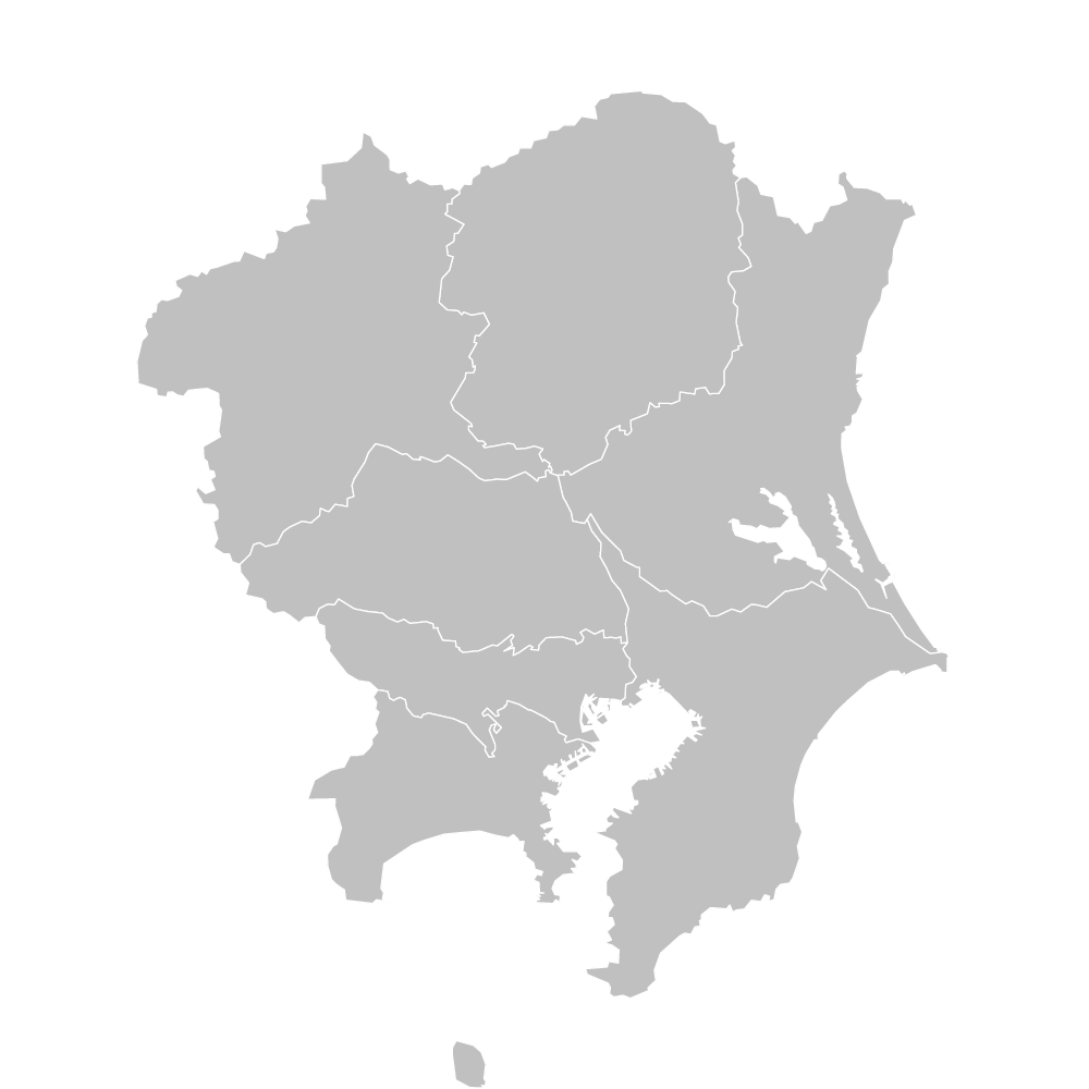 関東地区施工エリアマップ