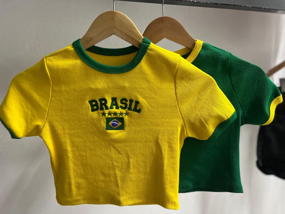 Blusa Cropped Brasil