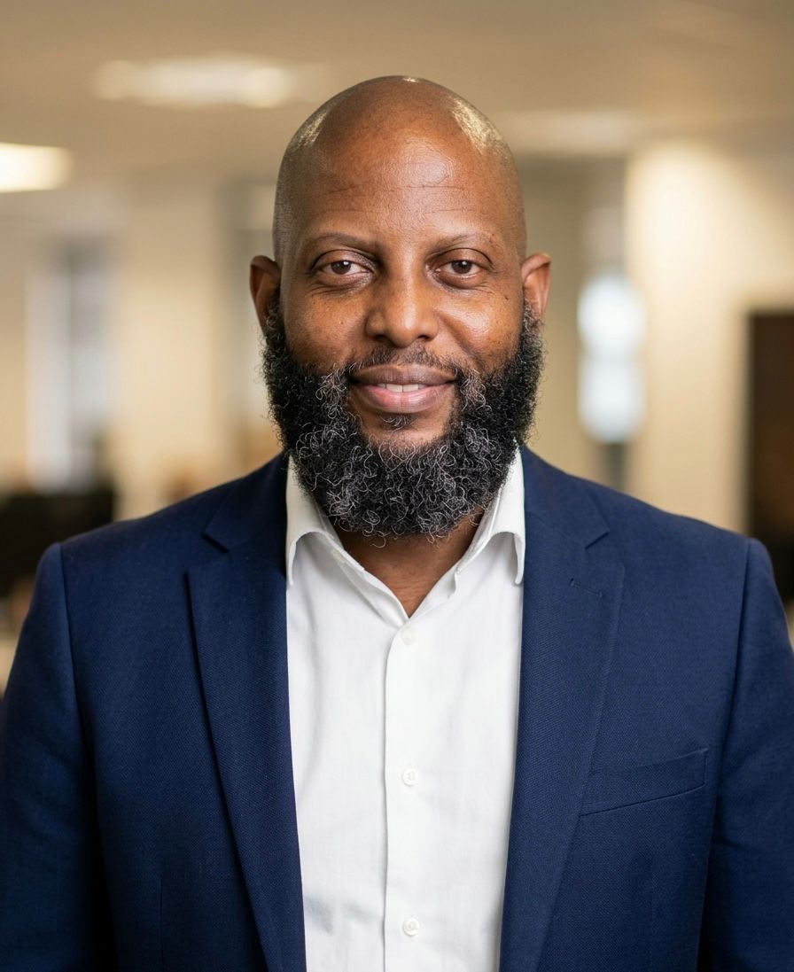 Mr Butho Franc Tabengwa — Director of B Graphics & IT Solutions, professional portrait