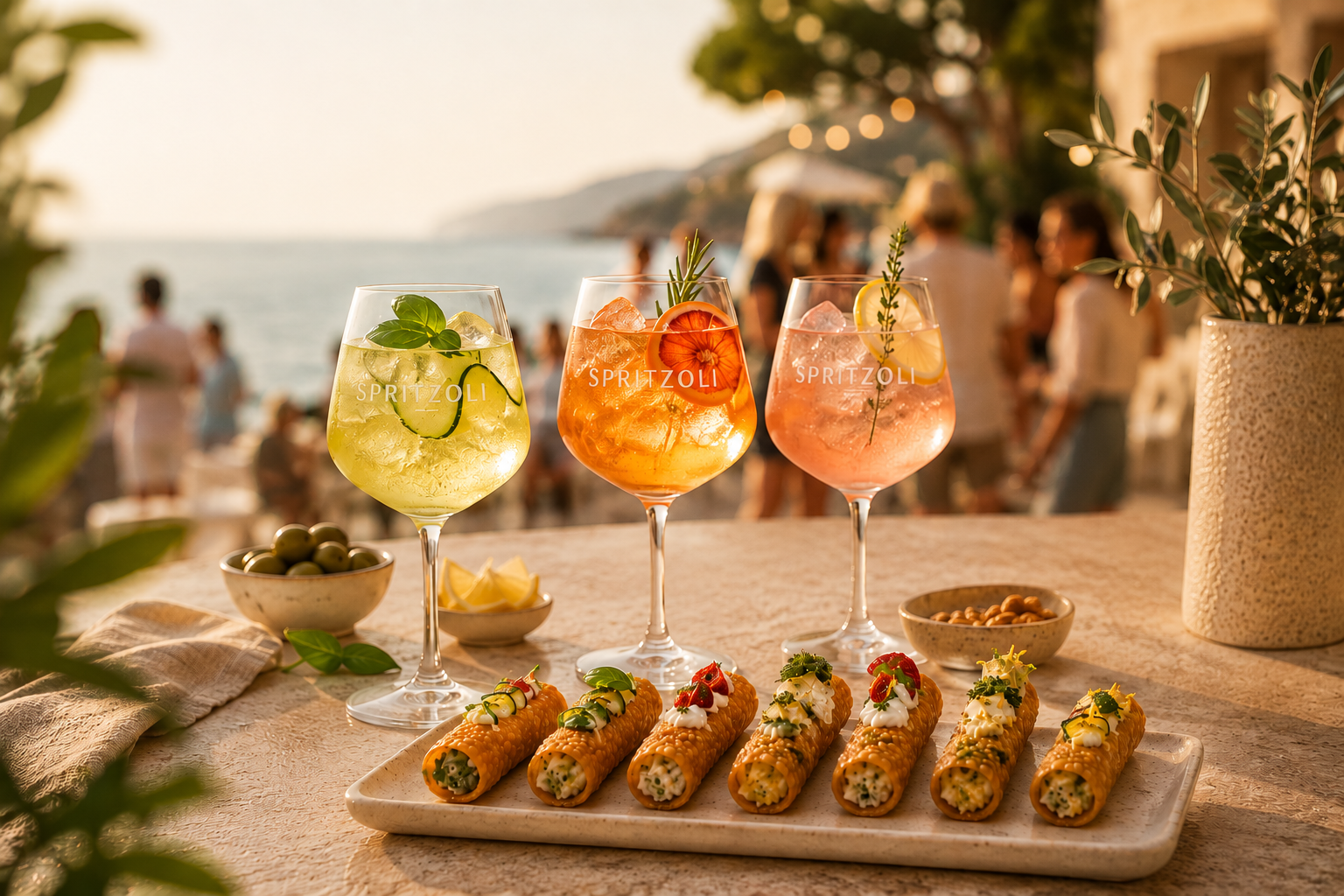 Bar Mobile Spritzoli à un événement privé - Spritz et Cannoli italiens