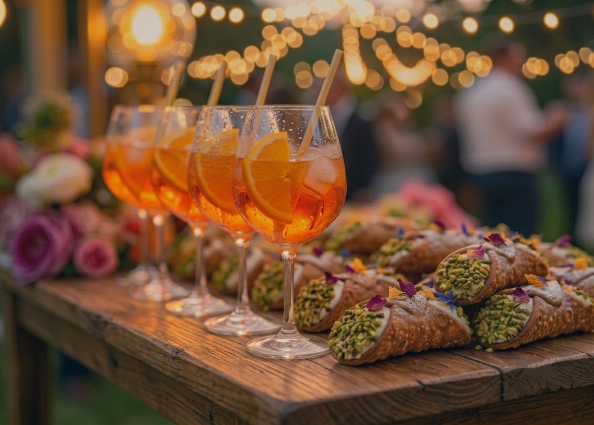 Bar Mobile Spritzoli à un événement privé - Spritz et Cannoli italiens