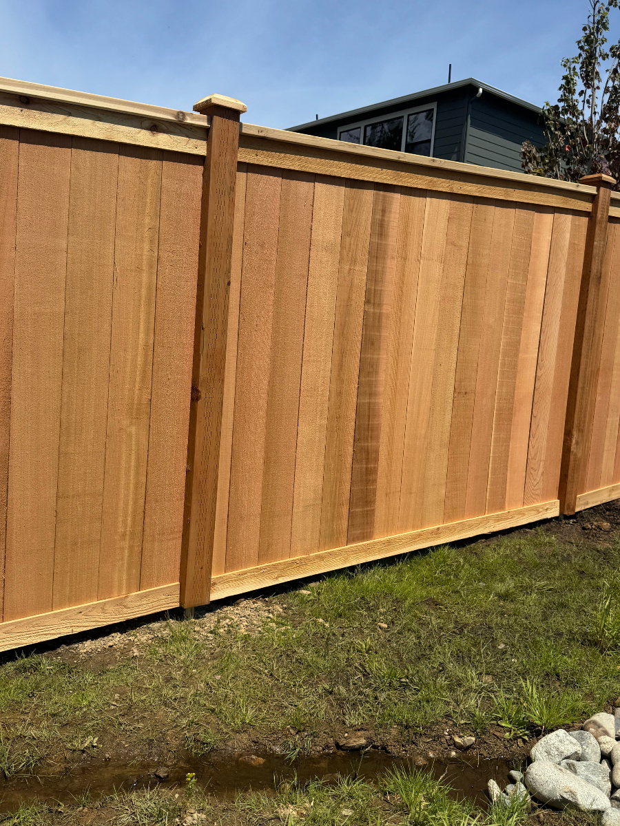 Full Panel Cedar Fence