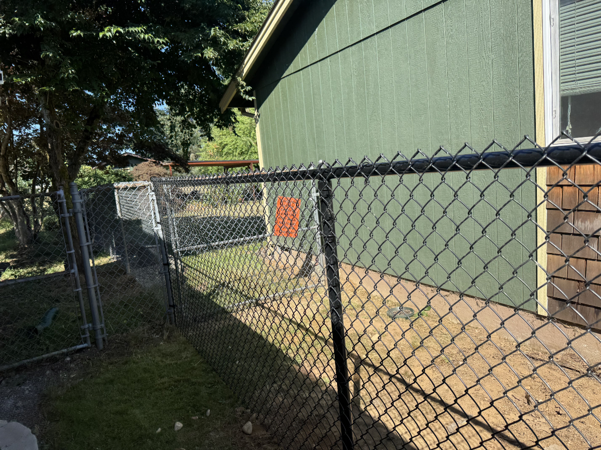 Black Vinyl-Coated Chain-Link