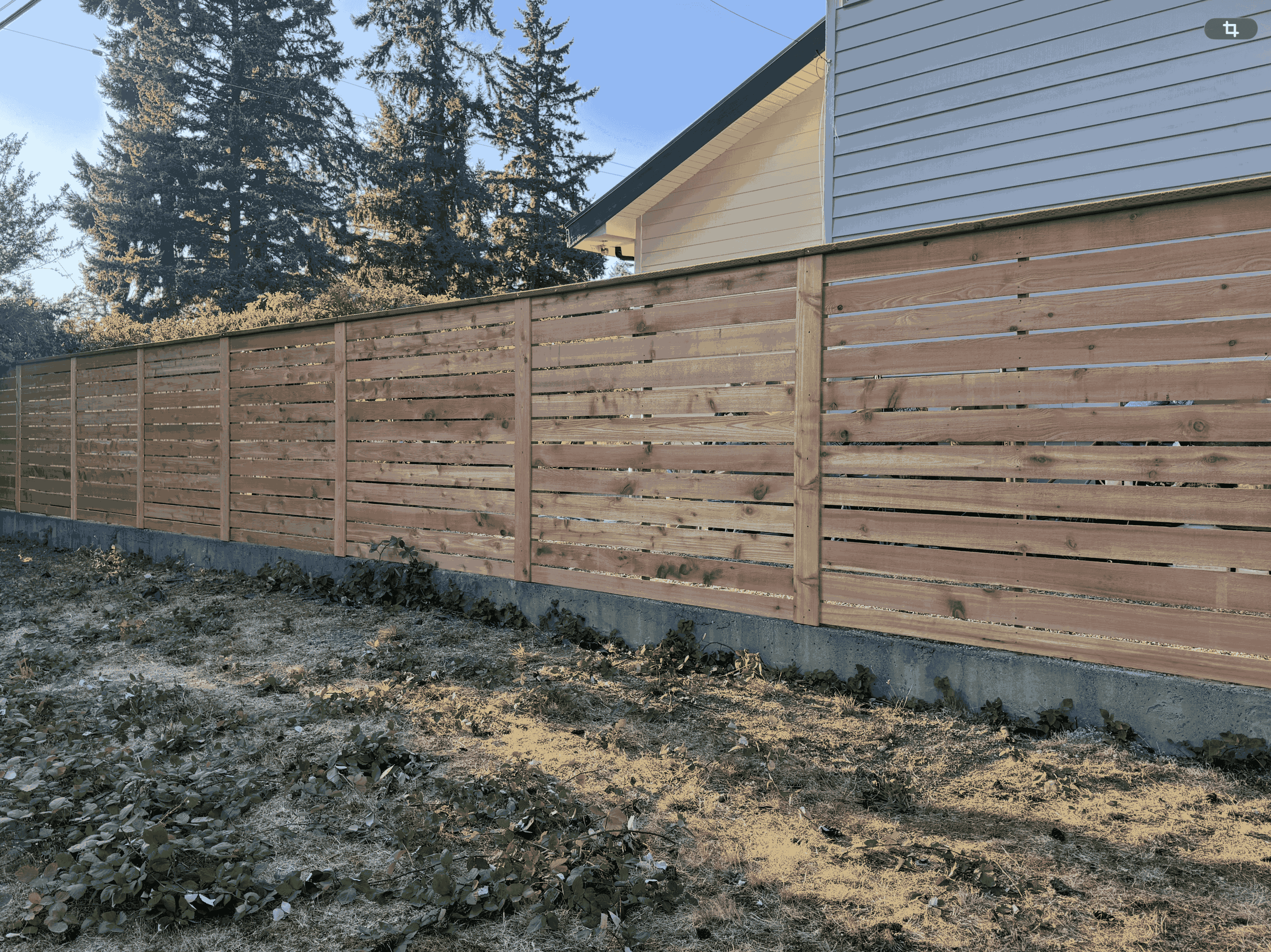 Horizontal Wood Fence