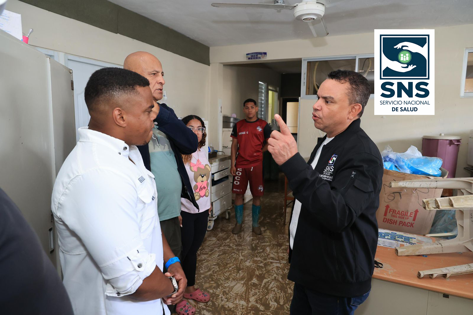 SNS interviene Hospital de Monte Llanos en Puerto Plata tras inundaciones y garantiza continuidad de servicios