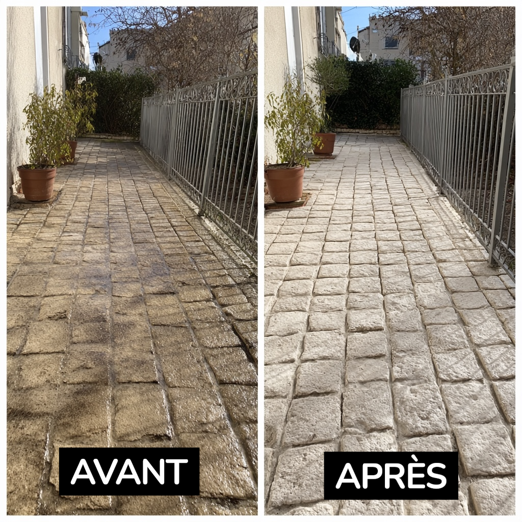 Avant/Après terrasse carrelage