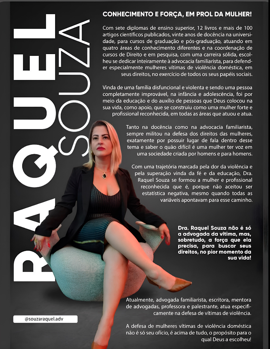Dra. Raquel Souza - Capa de Revista