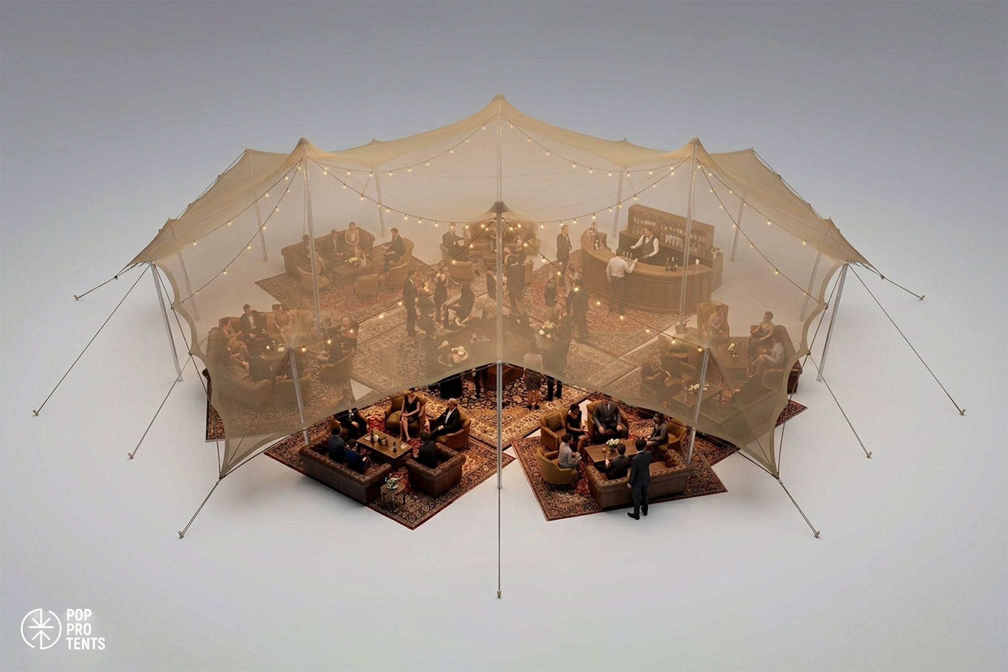 3000 sqft Hexagon Tent
