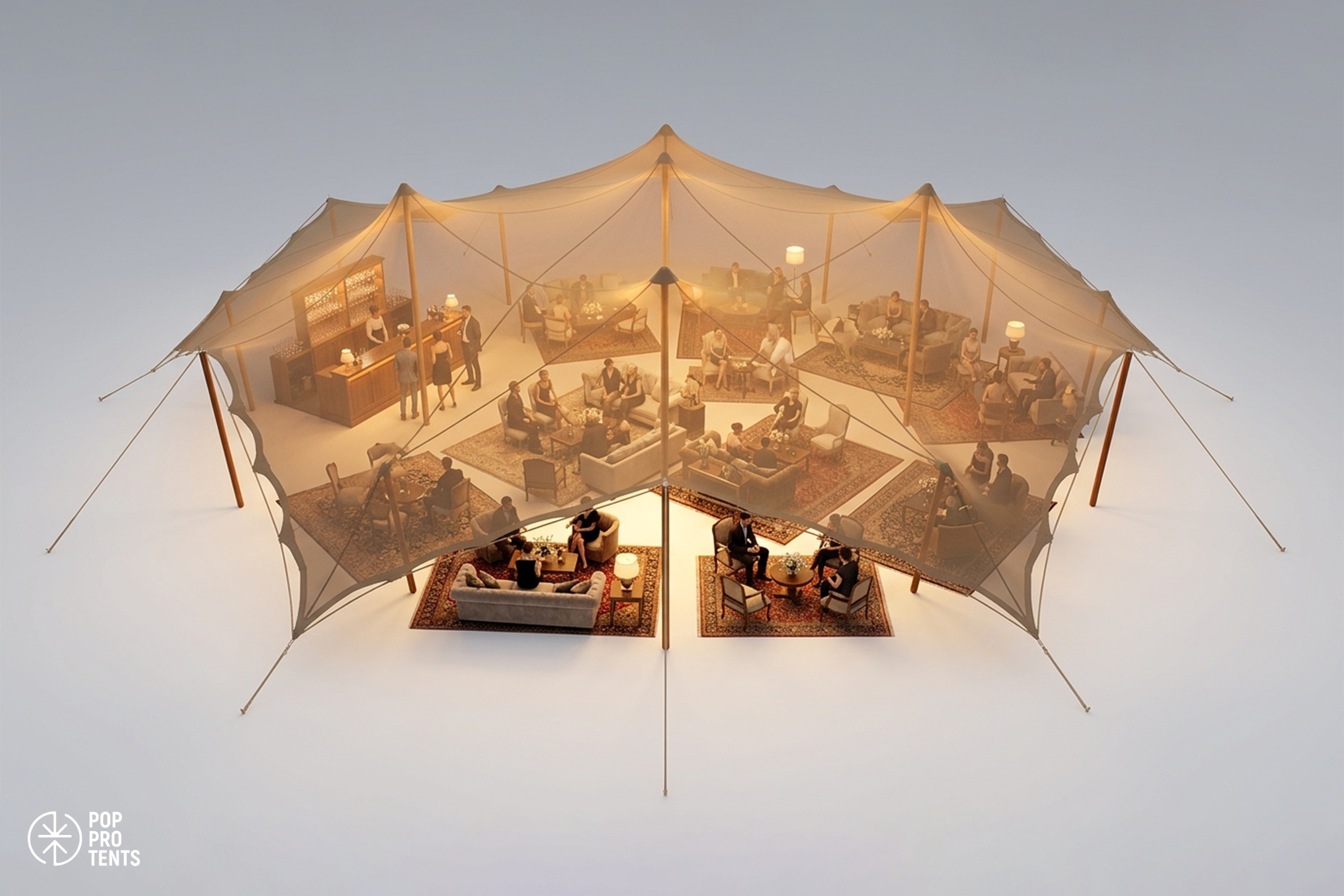 5300 sqft Hexagon Tent