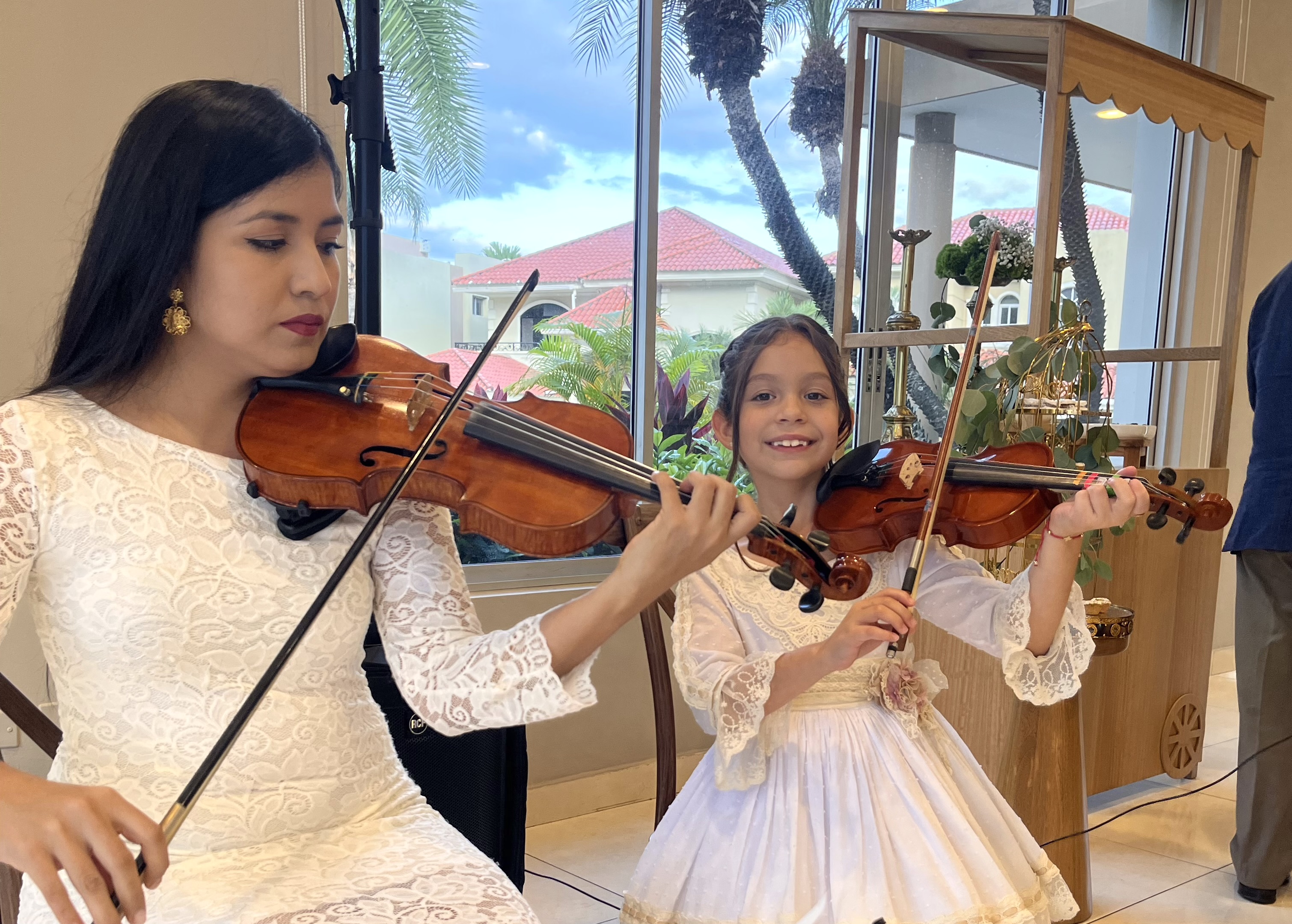 Recital de violín junto a su maestra