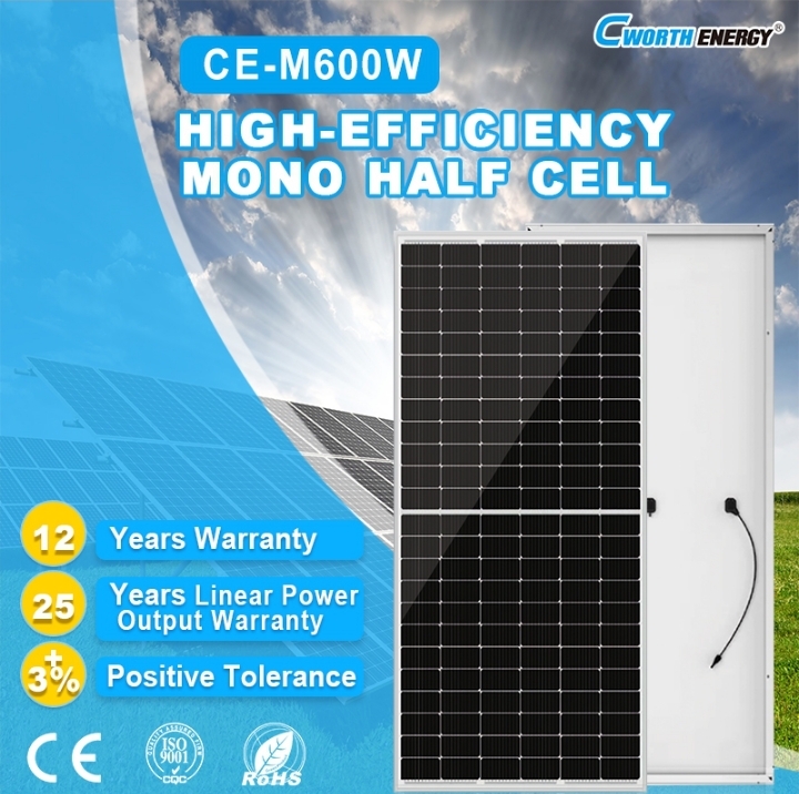 CW-600W Monocrystalline 600W Solar Panel