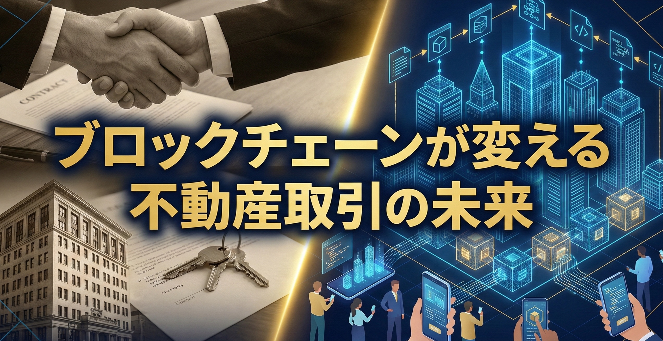 ブロックチェーンが変える不動産取引の未来 | 5年後・10年後に「選ばれる」仲介業者の条件とは?