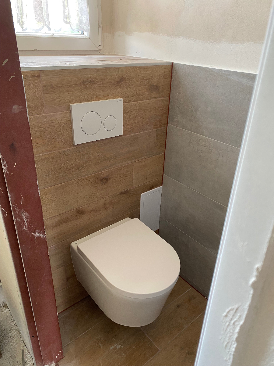 Instalace WC s obkladem