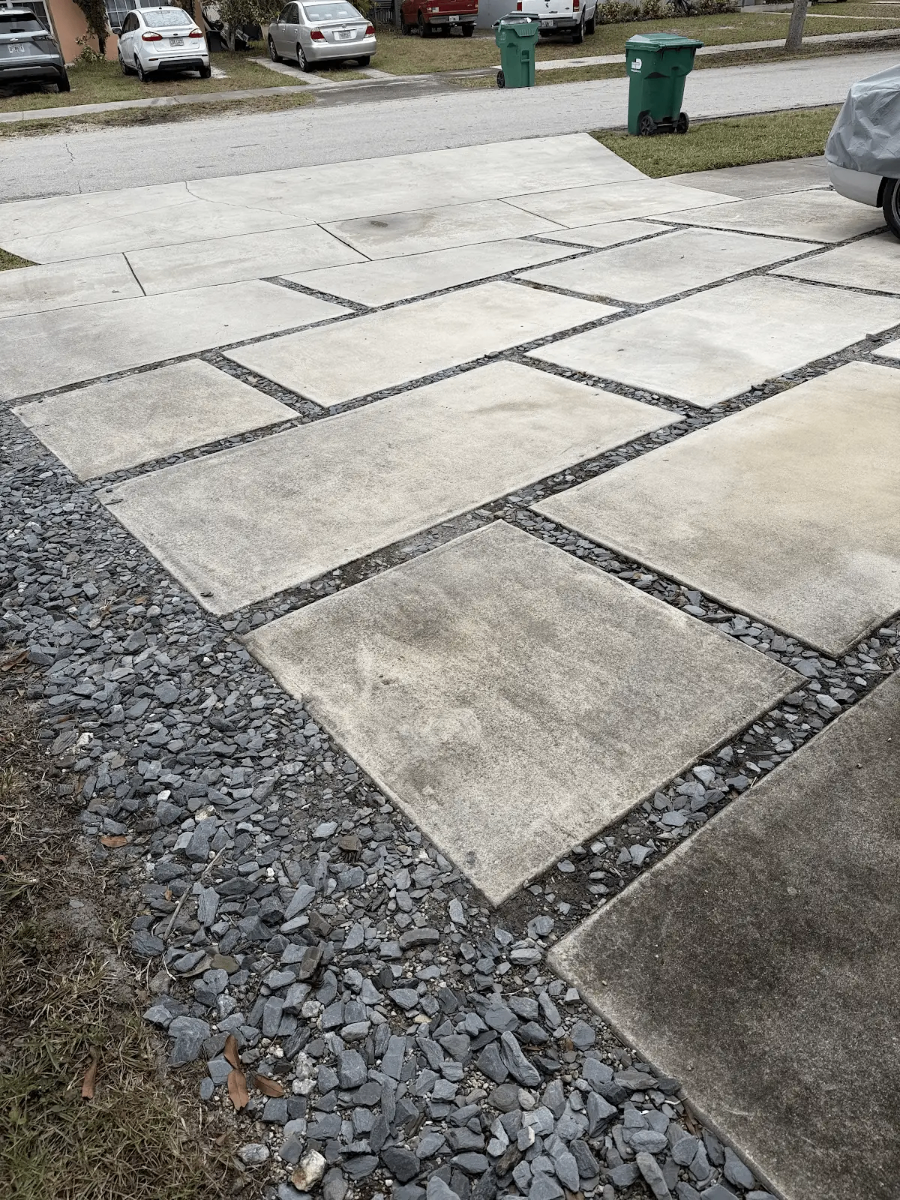 Patio Cleaning - Before