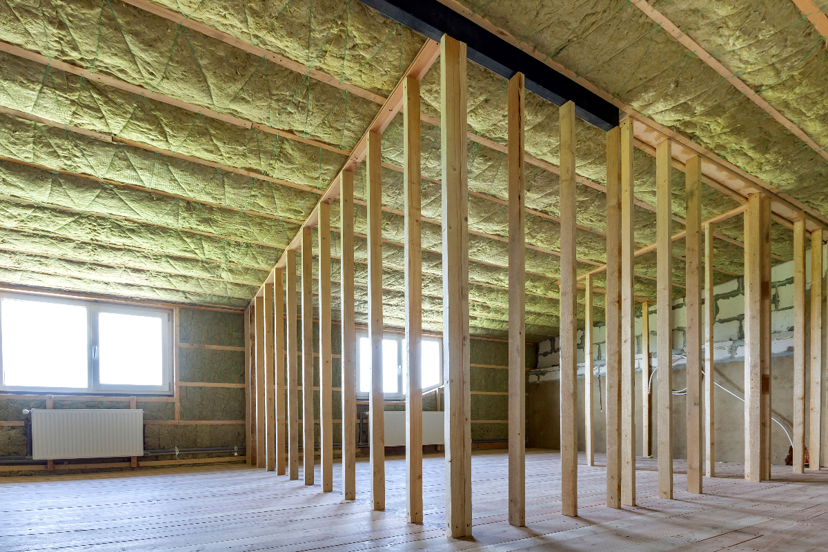 Commercial warehouse spray foam insulation project