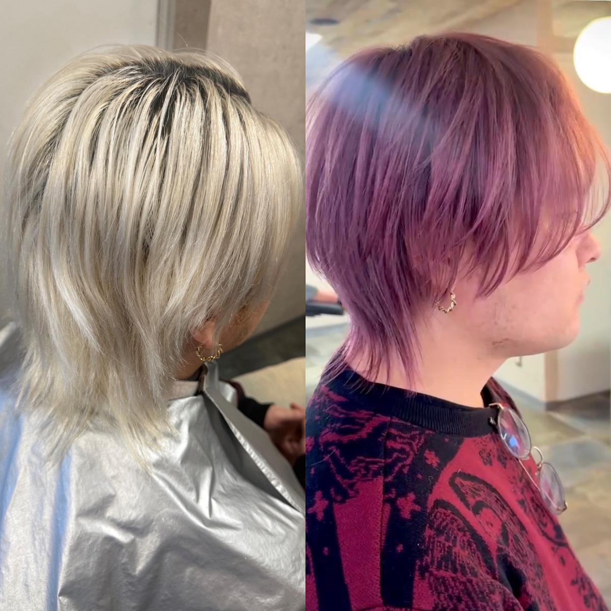 ピンクラベンダー(リタッチ×オンカラー)