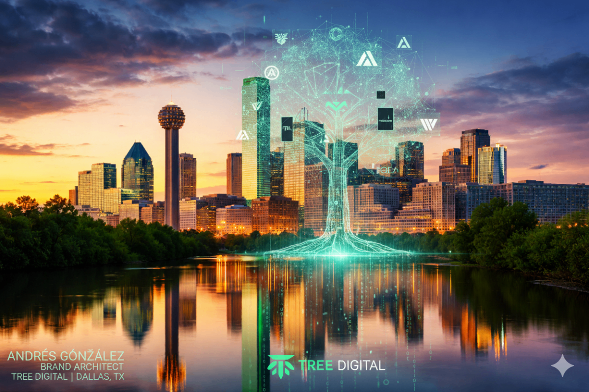 Tree Digital Dallas Skyline