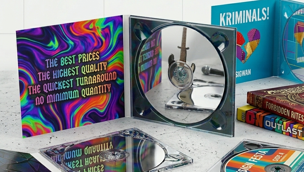 Digipaki na płyty CD DVD Blu-ray - druk cyfrowy opakowań kartonowych małe nakłady od 1 sztuki drukarnia digipaki 4p 6p 8p z plastikowymi tackami