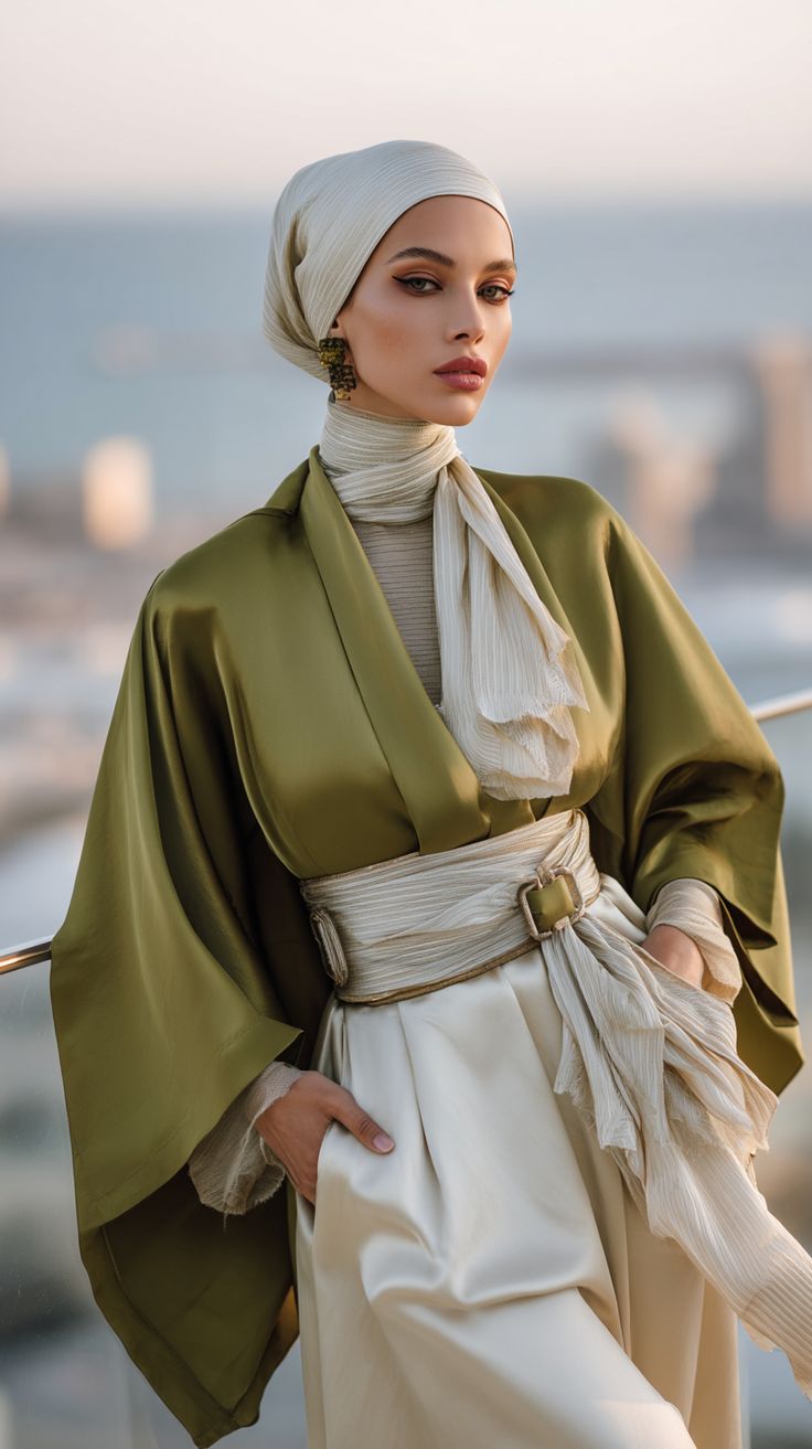 Style hijab moderne élégant et contemporain