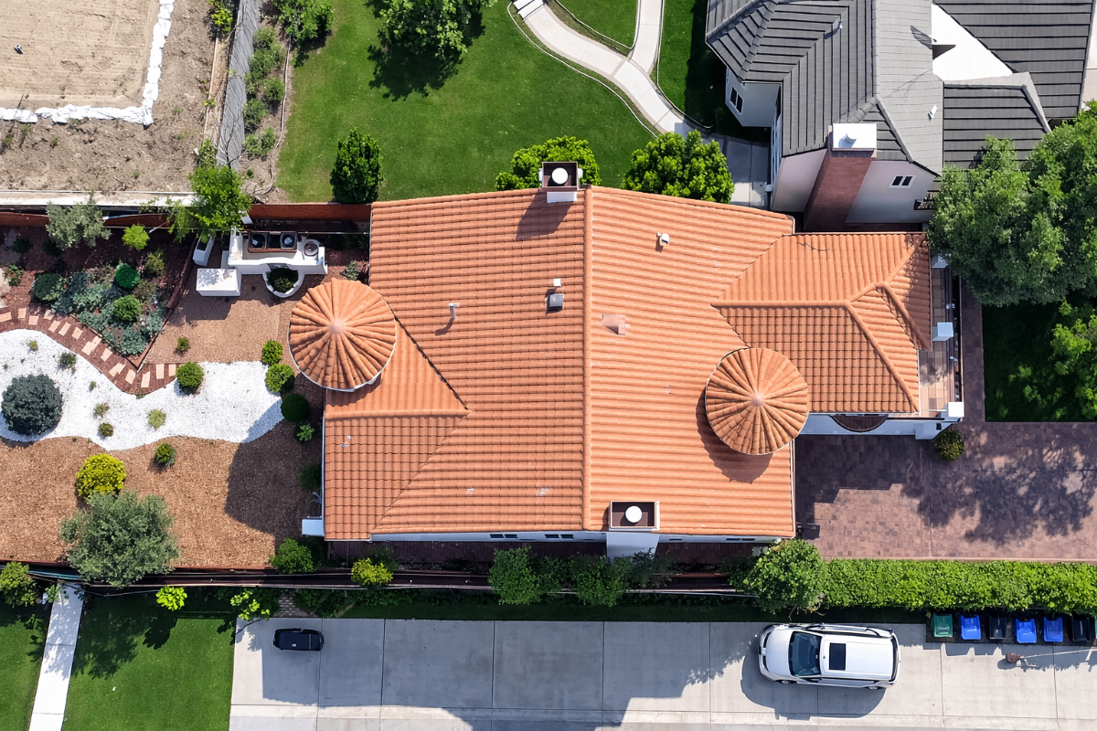 Aerial Rooftop View