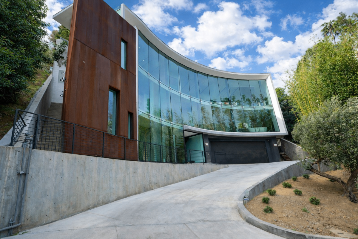 Modern Glass Facade Exterior