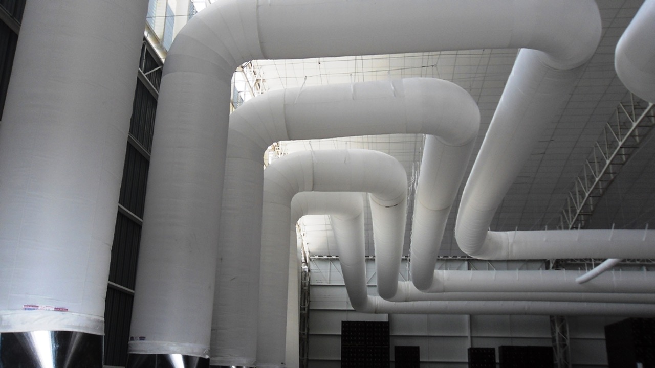 Andely AFD Fabric Air Ducts — textile air distribution duct system