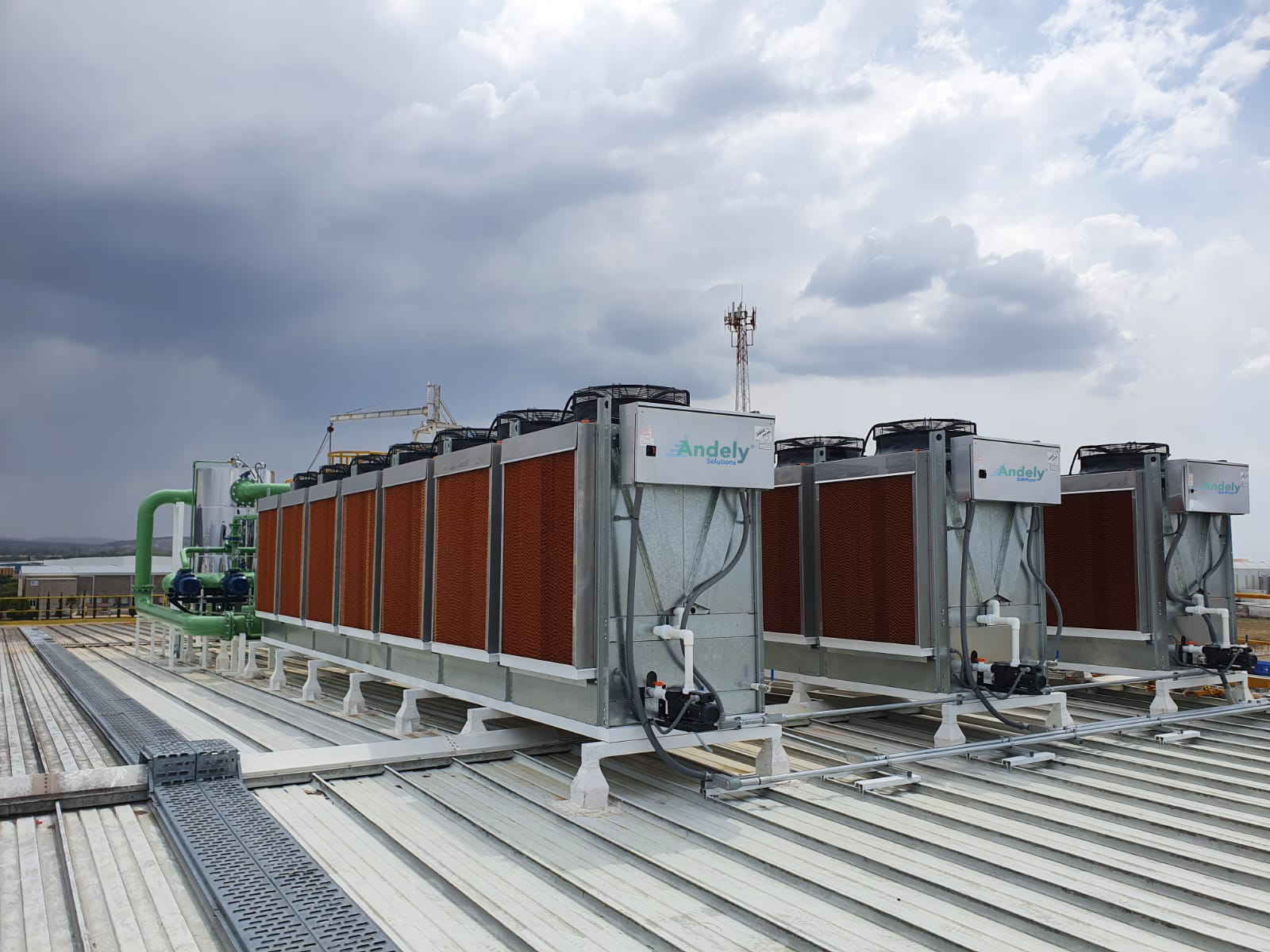 Andely Eco Cool Industrial Cooling Systems — rooftop installation