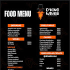 Menú completo D'King Wings