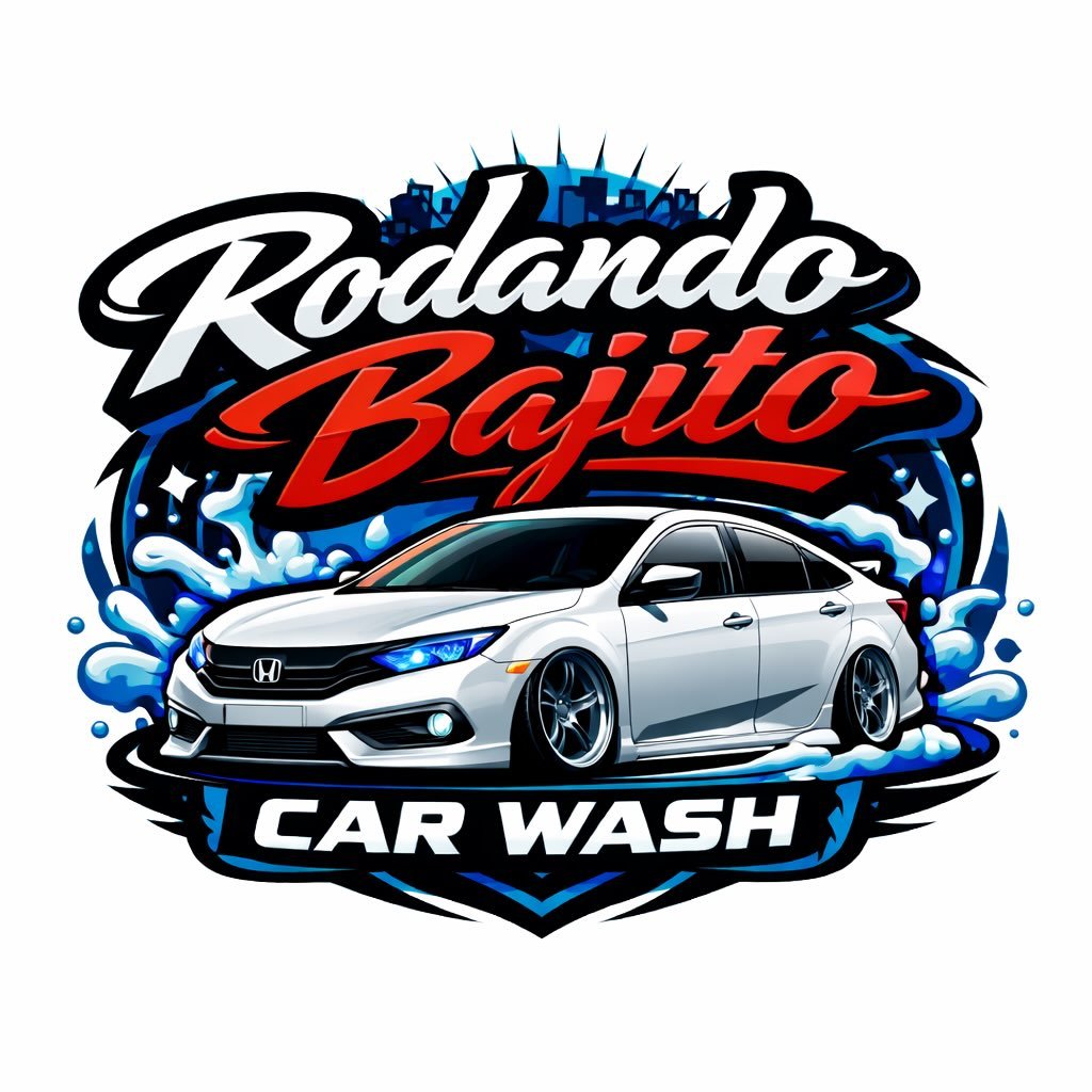 Rodando Bajito Car Wash Logo