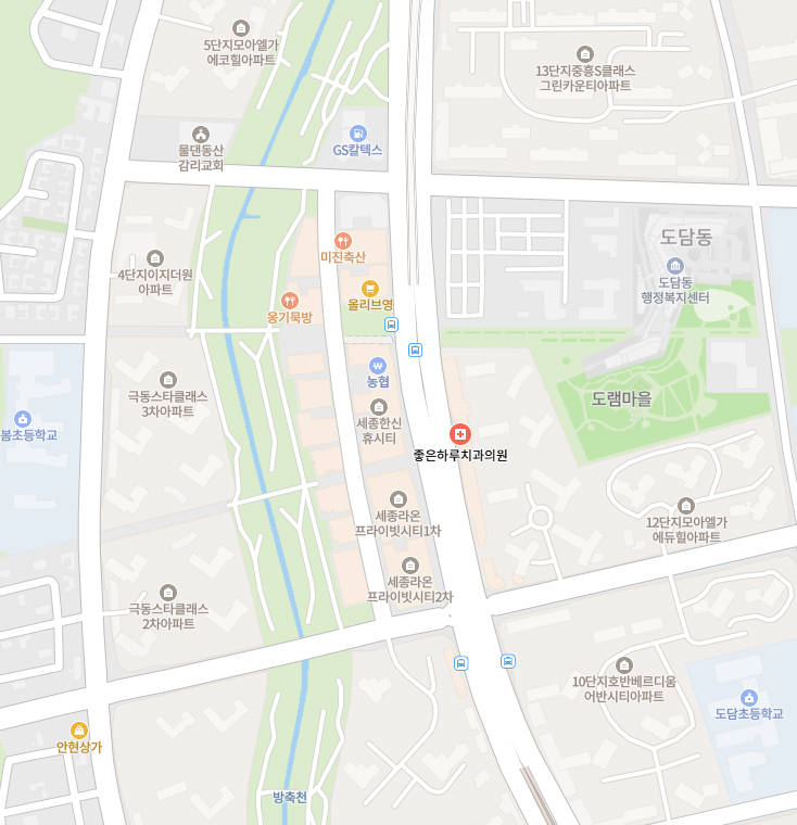 미소치과 위치 지도