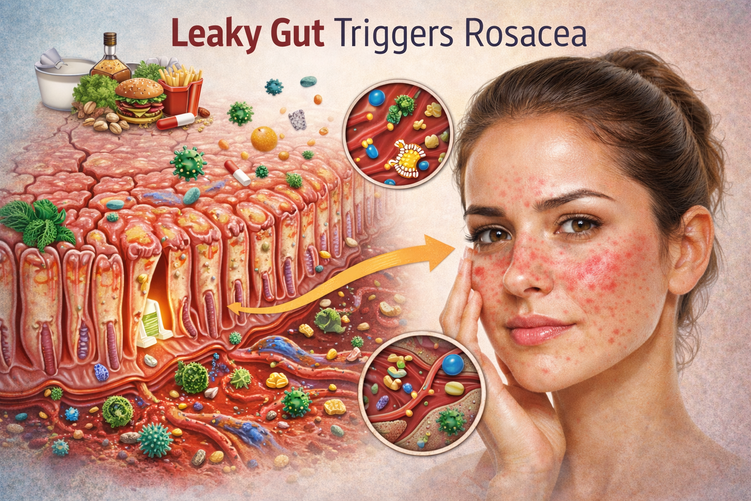 How Leaky Gut Triggers Rosacea: A Complete Breakdown