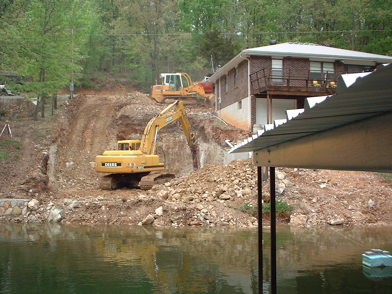 Excavating Equipment at Work