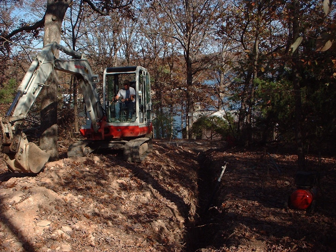 Waterline Installation Homewood Subdivision