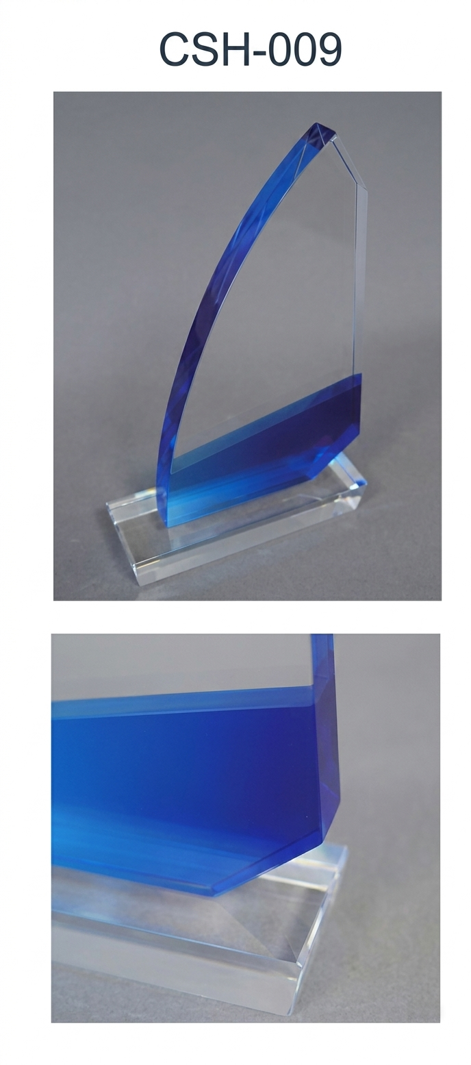 セミーオーダーアクリルトロフィー(ヨット型)CS-009