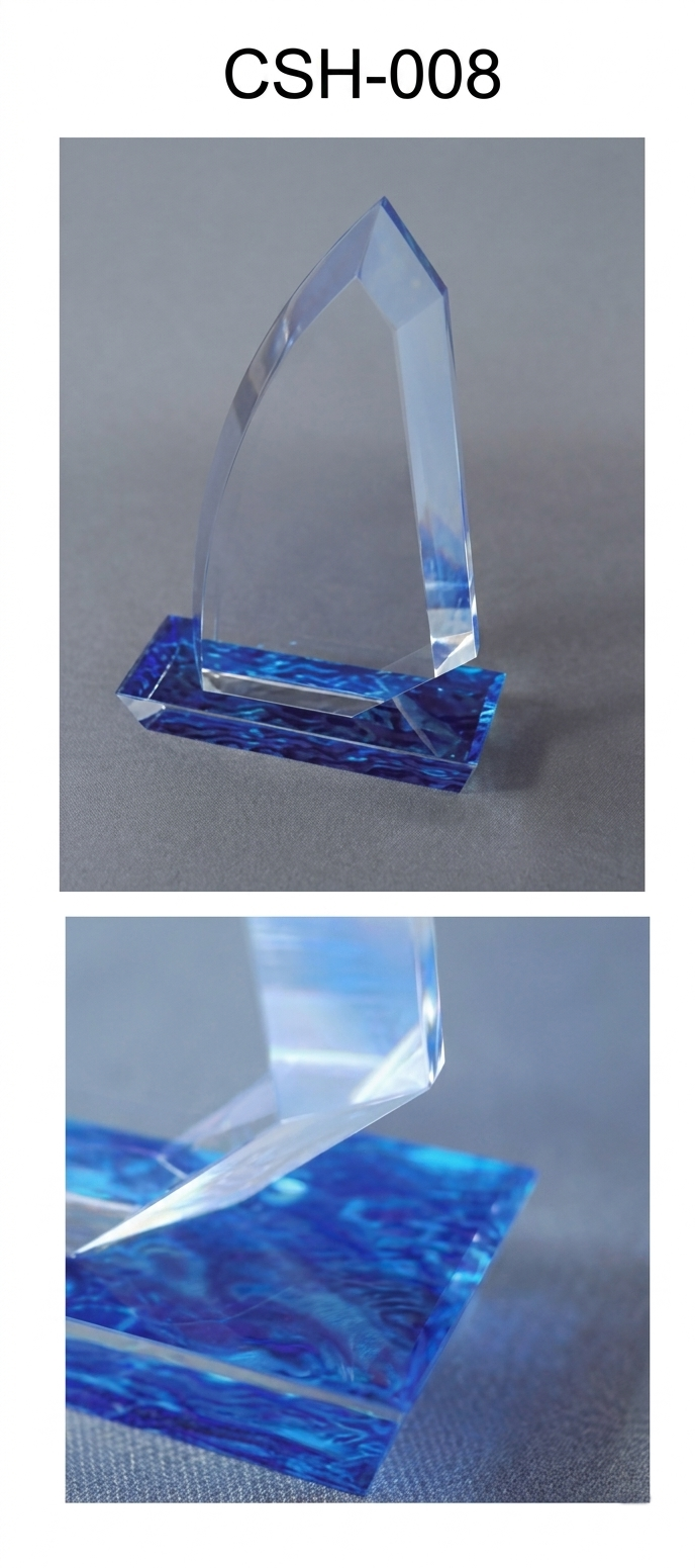 セミーオーダーアクリルトロフィー(ヨット型)CS-008
