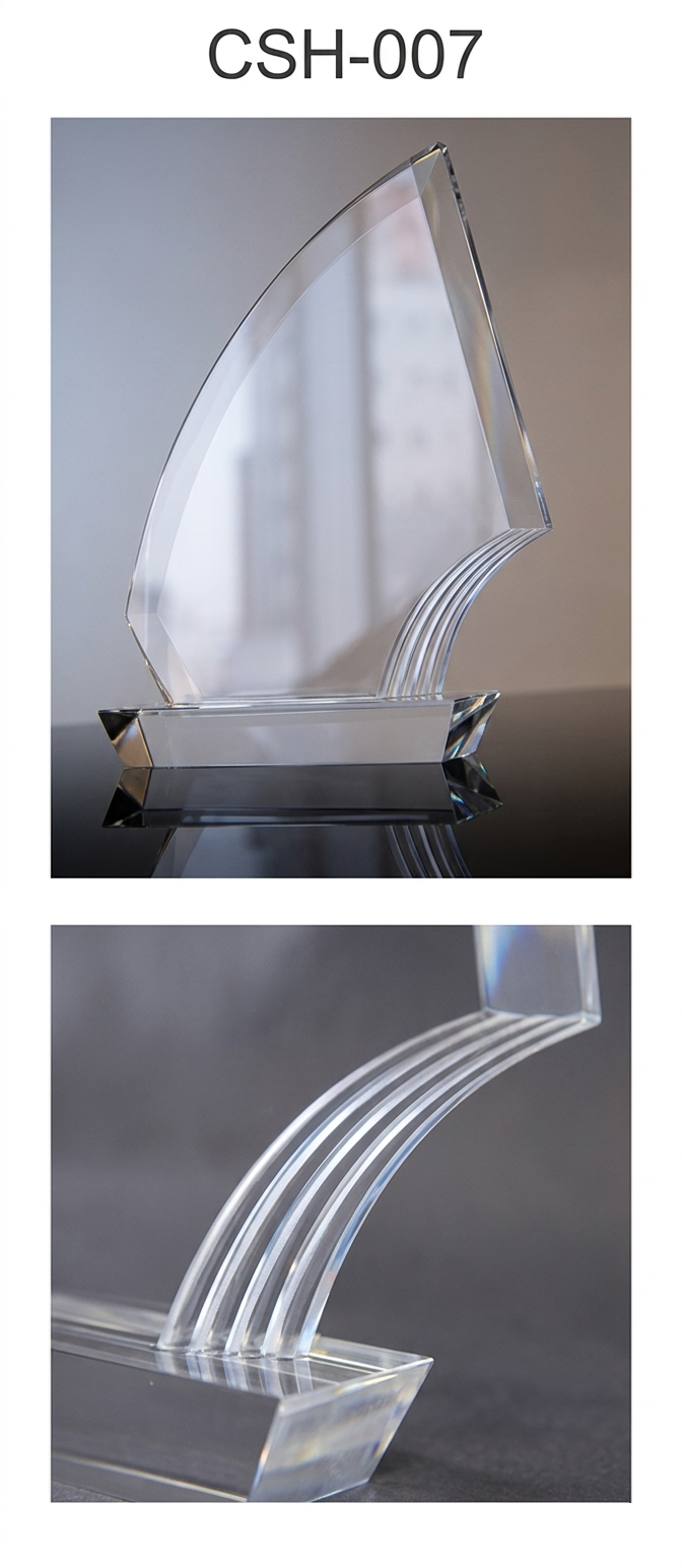 セミーオーダーアクリルトロフィー(ヨット型)CS-007