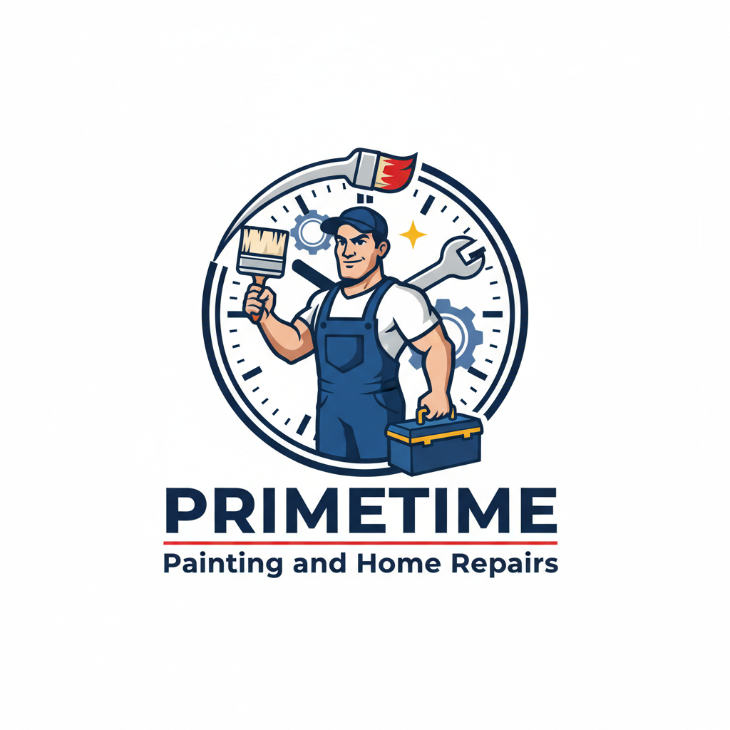 PrimeTime Painting & Home Repairs Logo