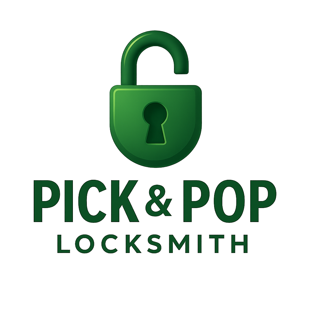 Pick & Pop Locksmith Logo