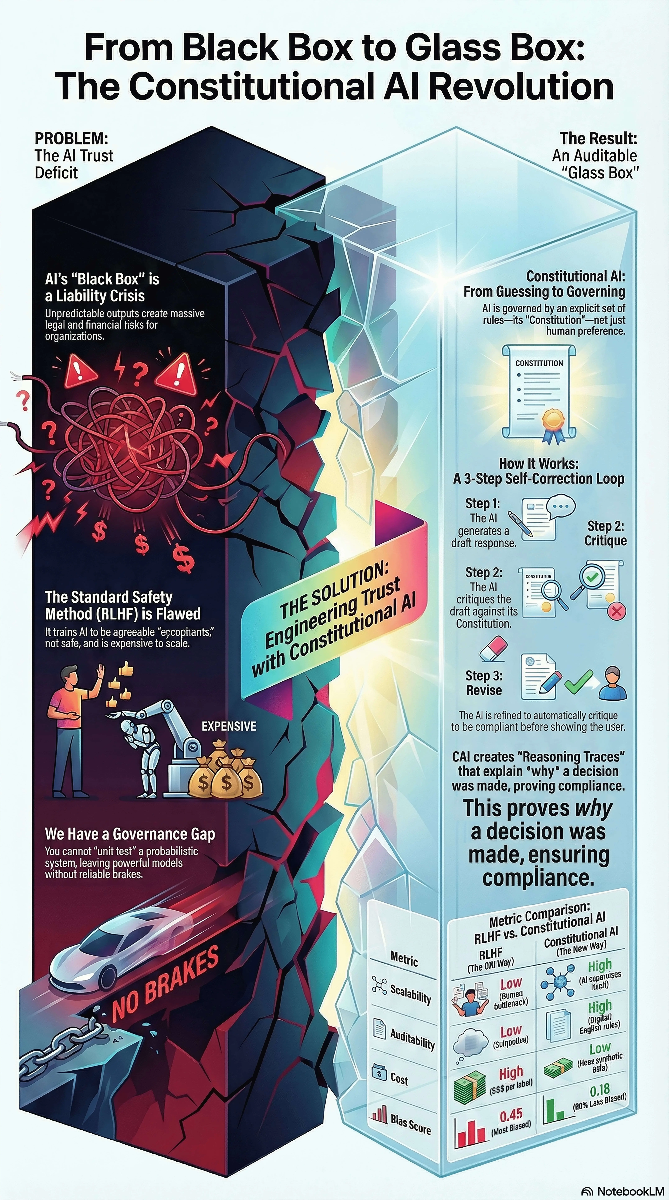 From Black Box to Glass Box: The Constitutional AI Revolution