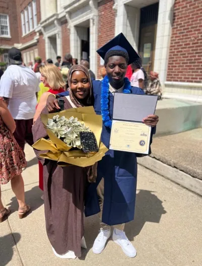 Students studying together