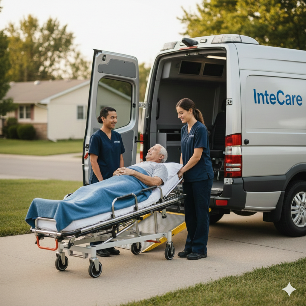 Gurney Transport Interior