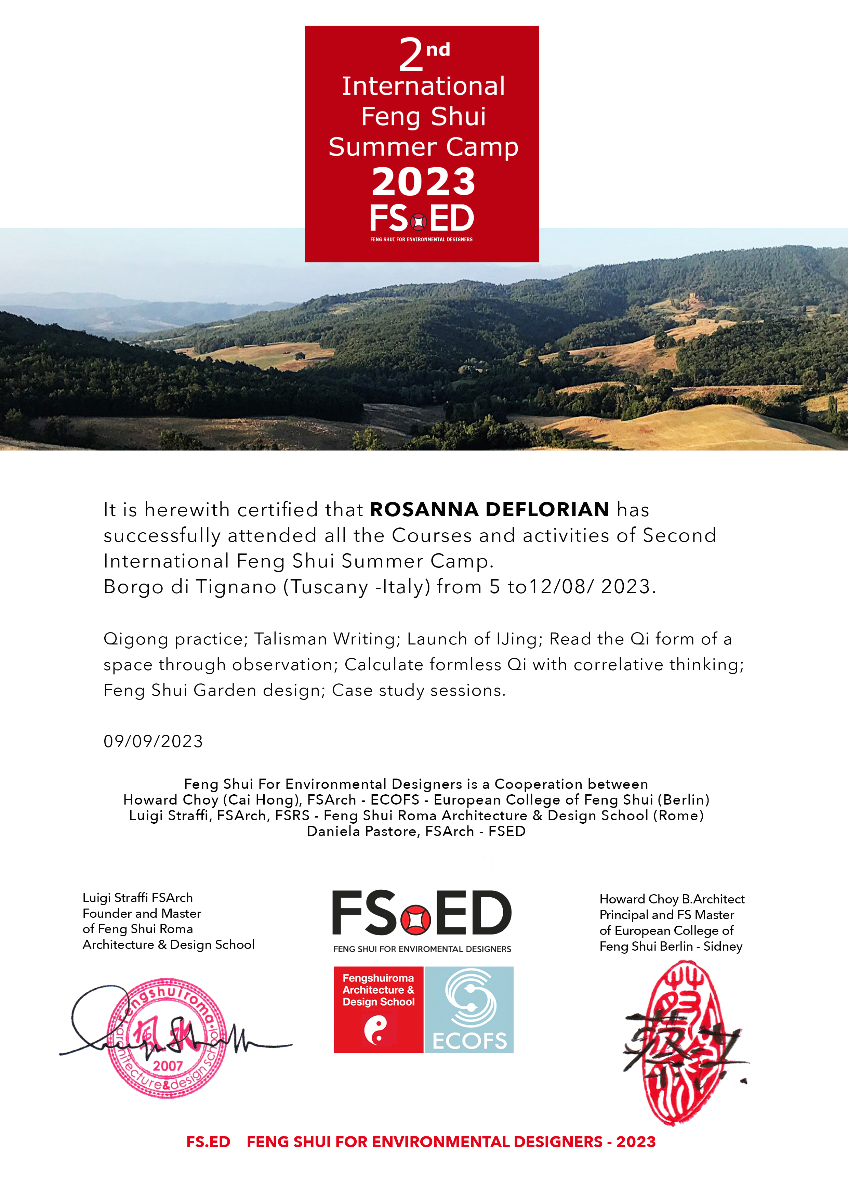 2nd International Feng Shui Summer Camp 2023