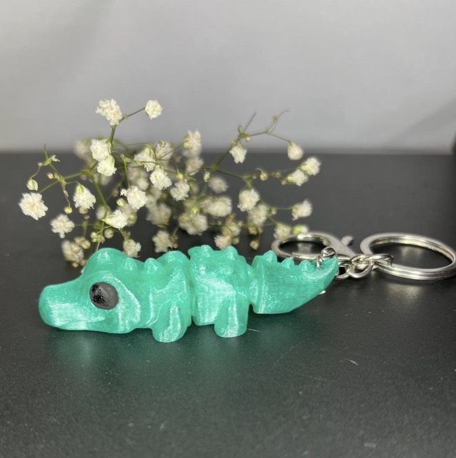 Impresiones 3D - Llavero Cocodrilo