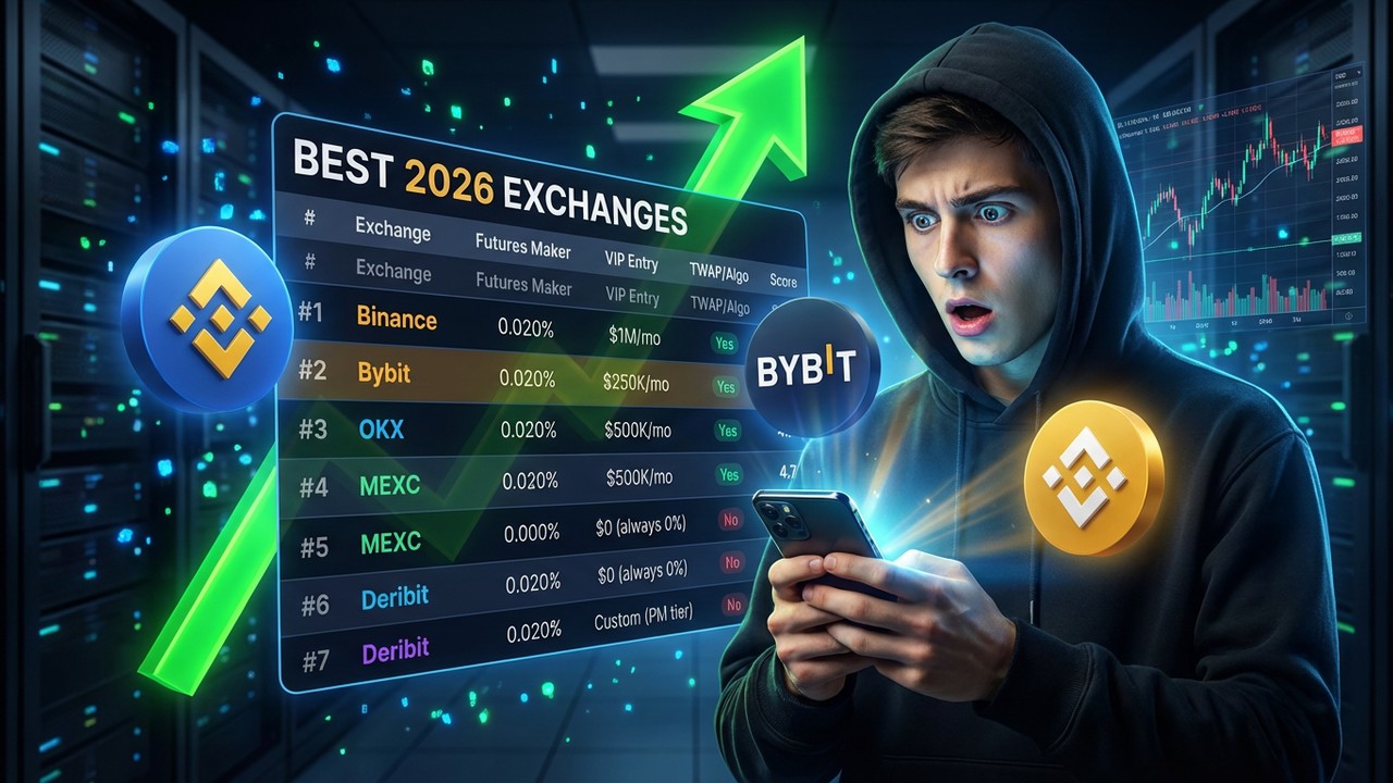 Sàn Crypto Tốt Nhất Cho Trader Khối Lượng Lớn 2026: Top 5 Xếp Hạng
