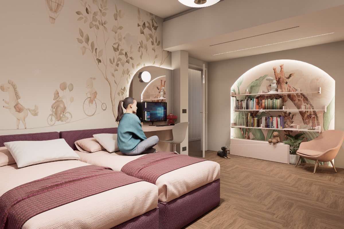 Cameretta Bimbe - Armadio su misura