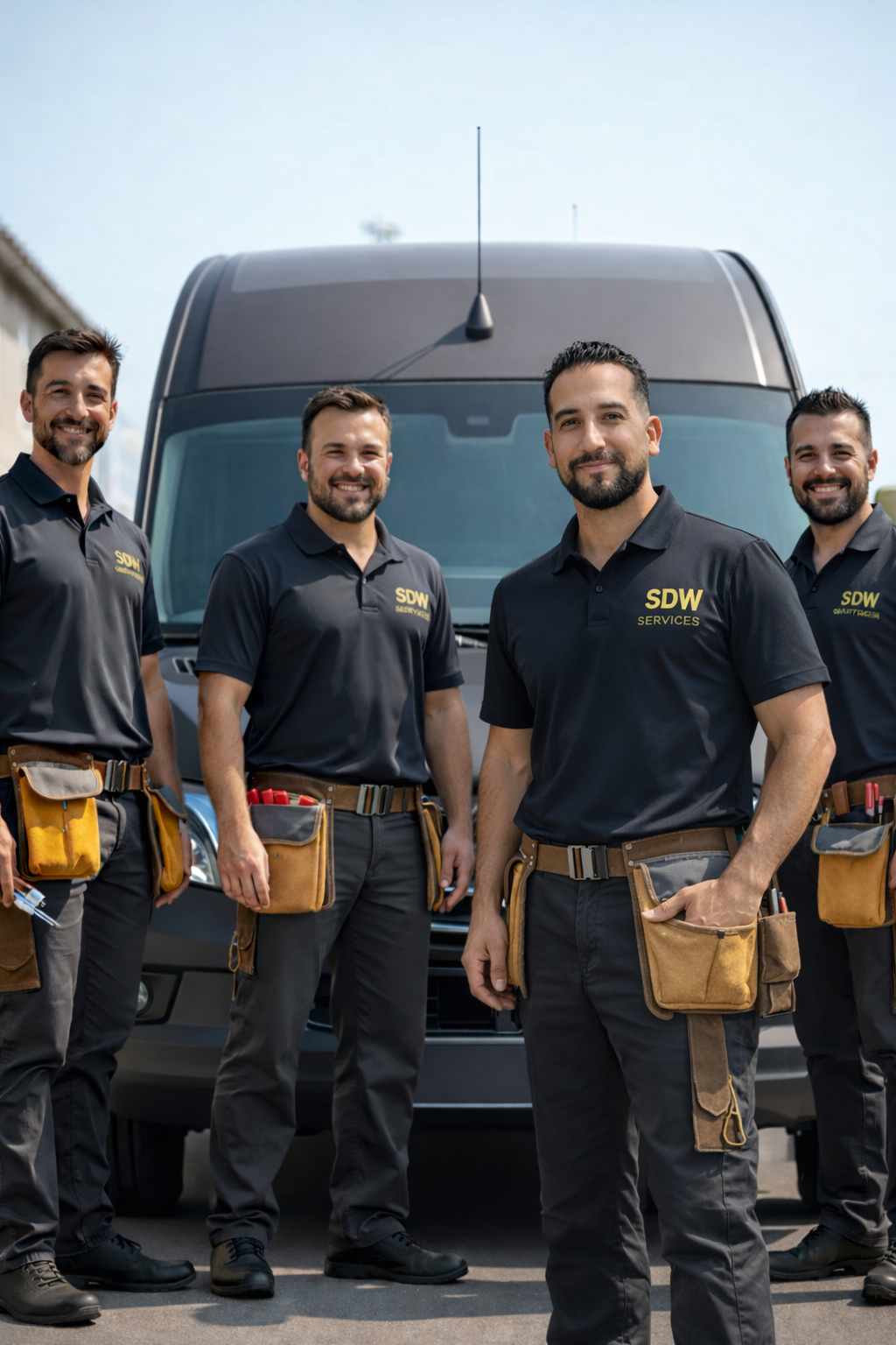 Équipe professionnelle Smartdakwerken au travail