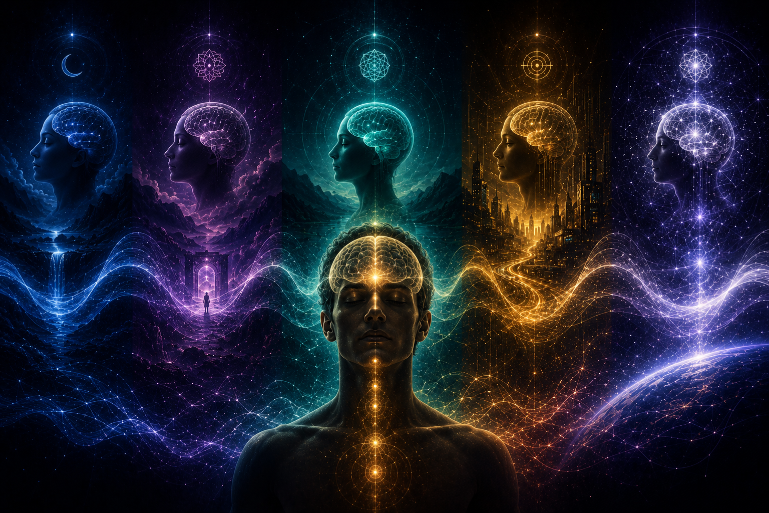 Binaural beats frequency visualization