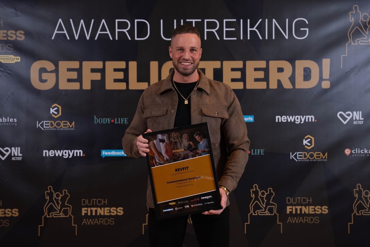 Kevin ontvangt Dutch Fitness Awards – KEVFIT Personal Training