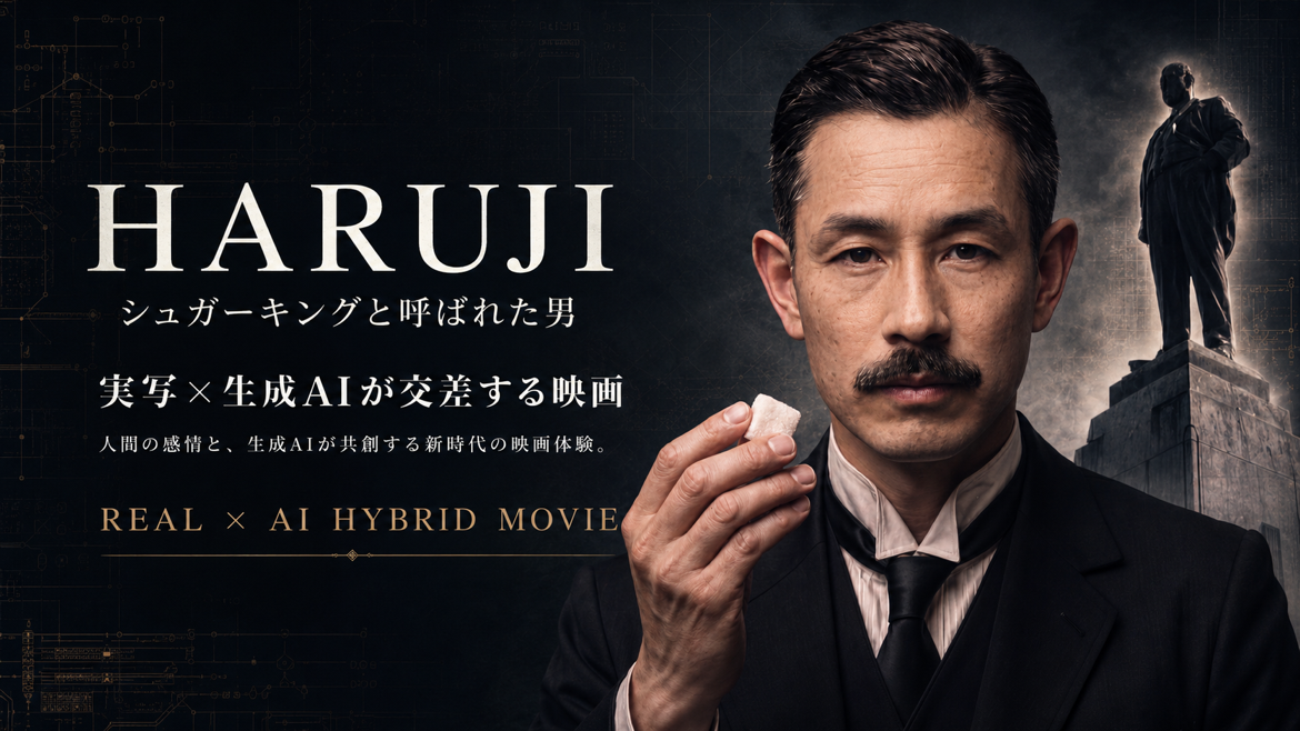 映画『HARUJI 〜シュガーキングと呼ばれた男〜』キービジュアル