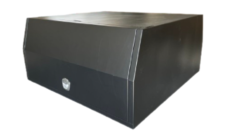 1650mm Long Ute Canopy Standard Floor Black – 1650x1770x850mm Aluminium Canopy